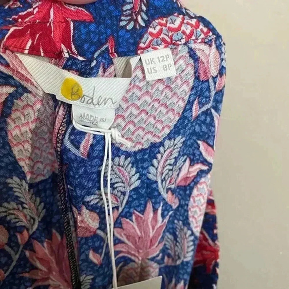 Boden Bembridge Pants Tropical Print Size 8P - Picture 3 of 11